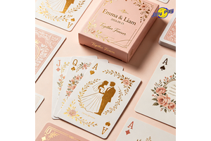 Custom Design Printed Wanted Poster Personalized Adult Poker Game Sized 300Gsm Paper Playing Cards With Box For Wedding