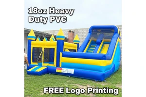 Commercial Grade Inflatable Bouncer With Slide - Heavy Duty PVC Jumping Castle For Party Rental & Events