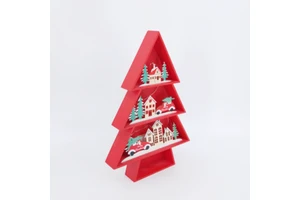 New Product Christmas Tree Shape Wooden Christmas Decoration