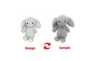 Cute and Soft Plush Rabbit Doll Easter Long-eared Rabbit Birthday Gift Custom Plush Toy