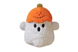 Cross-border New Arrival Halloween Pumpkin Ghost Plush Pillow-Polyester Material PP Cotton Filling 14+ Years Venue Decoration