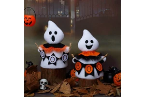 Halloween Thriller Ghost Doll Eco-friendly Cloth Scarf Doll Gift Ornament Decoration for Cosplay Parties