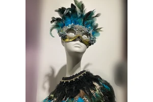 Birthday Show Venice Shine Halloween Masquerade Party Female COS Feather Mask