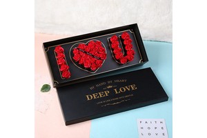 New Christmas and Valentine's Day Gift Set - "I LOVE YOU" Heart Message Wishing Soap Gift Box - Birthday Gift