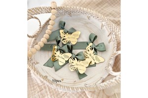 Butterfly Acrylic Jewelry Decoration Card Laser Engraving Wedding Favors DIY Accessories Customized Can Make Name Logo No
