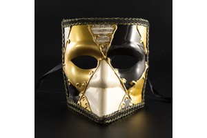 Rectangle Italian Venetian Carnival Mask Women Halloween Party Elegant Masquerade Ball Performance Mask Festive Gatherings