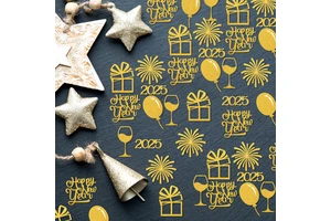 Customized for New 2025 New Year Fireworks Glitter Paper Throw Confetti Holiday Tabletop Party Supplies Brand Other