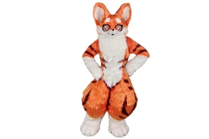 Custom Fursuit Full Body fox Bunny Fursuit Animal Headband Mascot Costume for for Animal Venice Carnival Dress