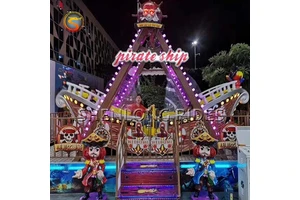 Carnival Game Ride Mini Pirate Theme Park Pirate Ship Ride