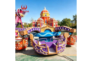 Theme Park Venice Boat Carnival Ride Children Rotating Swing Boat Amusement Equipment