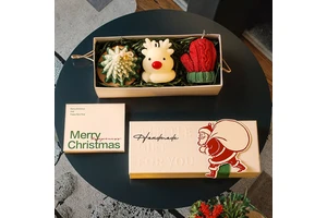 Hot Selling Christmas Candle for Decoration Wholesale Soy Wax Scented Candles Gift Creative Christmas Tree Luxury Gift Set