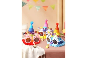 Birthday Hat Children's Girl Waterproof Paper Outdoor Party Accessories Photo Props Cake Decoration Supplies Funny Package
