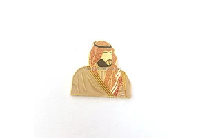 Wholesale Saudi National Day Gift King Shape Soft Enamel Badge in Stock