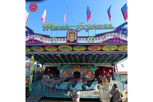 China Manufacturer Amusement Park Attraction Equipment Kids Adults Crazy Music Express Turntable Rides For Sale