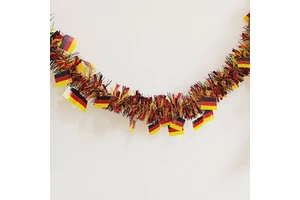 German Flag Plastic Ribbon Garland Decorations Geometry Shape National Day Party Supplies Colorful Festive Atmosphere Factory