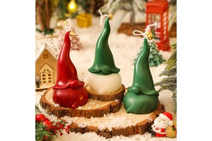 Wholesale Christmas Souvenirs, Creative Festive Atmosphere Aromatherapy Gifts, Santa-shaped Candles