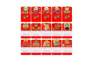 2027 Chinese Lunar New Year Calendar Hanging Wall Calendar with Cartoon Goat Design Wholesale with Your Own Logo