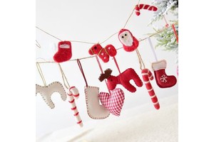 Hot Selling Wool Felt Hanging Ornaments Multiple Stylish Designs For Christmas And Chinese New Year Indoor Household Festive