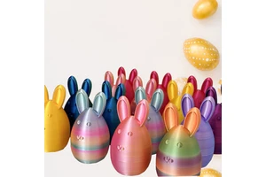 3D Easter Bunny Rabbit Toy Festive Home Decor Plastic Novelty for Easter for Kids and Adults