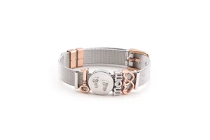 Mother's Day Gift Set Women Stainless Steel Slide Mom Charm Bracelet