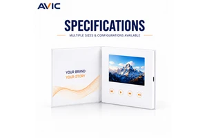 Auto Play Interactive Wedding Video Book Video Card Video Brochure Video Box Video Display Stand Invitation Gift