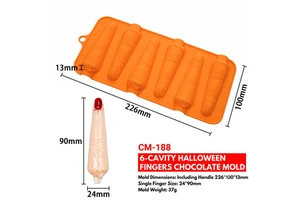 Silicone Halloween Cube Tray Pumpkin Ghost Bat Skull Shape Food Grade DIY Baking Tray Chocolate Candy Jelly Gear