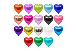 18-Inch Heart-Shape Helium Balloon Aluminum Foil Balloon for Birthday Wedding Parties Wholesale Promotional Party Supplies