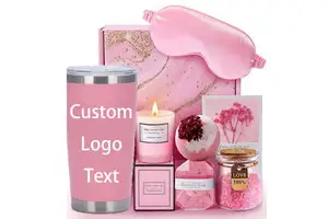 Valentine's Day Luxury Cotton Handmade Spa Gift Set with Customized Printing for Women