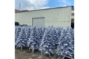 2025 New Design Arbol De Navidad Kerstboom Comercial PVC Green 210cm Snow White Christmas Tree for Christmas Decoration