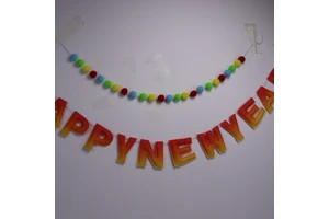 Christmas Circle Felt Hanging Ornaments Machine-Made Full Color Decorations Suitable As Gifts for Family Gatherings or Parties