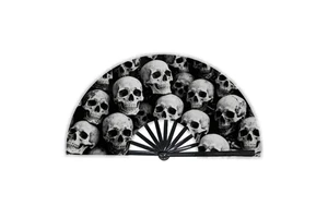 Wholesale 13 Inch Large Clack Bamboo Folding Hand Fan Customized Printed Traditional Music Angel for Rave Festivals New Year