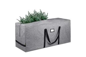 Oversized Size With Reinforced Handles And Double Zipper Durable Modern Design Christmas Tree Bag