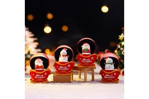Christmas gifts, Christmas sleds, crystal balls, student and children's gifts, creative gifts, decorative luminous table