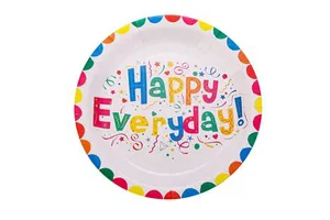Party Supplies Set Modern Disposable New Birthday Happy Colorful Paper Cups & Plates Festival Gathering Party Items