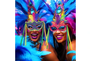 Mardi Gras Feathers Mask Venetian Carnival Masquerade Mask for Women Feather Decorations Party Cosplay