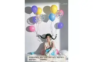 Colorful Latex Balloons for Floating in the Air- Children's and Adult Birthday Photography Props and Decorative Items