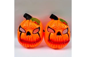 Horrifying Halloween Pumpkin Full Face Mask Terrifying Haunted House Prop Scary Party Disguise Escape Room Decoration Accessory