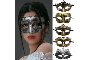 Wholesale Masquerade Masks Costume Vintage Mardi Gras Fancy Dress Halloween Party Costume Venetian Mask