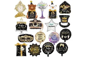 New Year Foil Balloon New Year Home Decoration Balloon Party Balloons Scene Decoration Supplies Decoration Toys