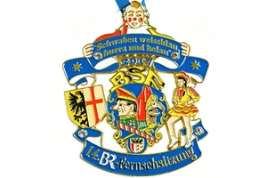 Custom Germany Activity Carnival Festival Medal 2D Relief Traditional Folk Character Commemorative Festival Award Medallion