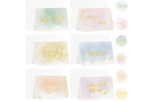 Wholesale Thanksgiving Appreciation Handwritten Thank You Cards and Envelopes Set