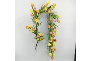 Tulip Garland PU Touch Artificial Tulip Garland for Party Decorations
