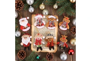 Wholesale Best-selling Classic Christmas Store Mini Dolls Decoration Ornaments 2025 Decorations Christmas Product