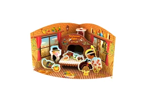 84 PCS DIY Assemble Model 3D DIY Puzzle Thanksgiving Day for Children