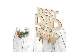 New Father's Day Ornament Unique Gift for Dad Wooden Father's Day Appreciation Ornament