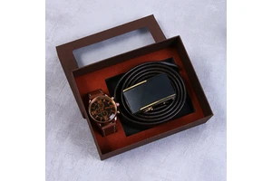 Men's Souvenir Gift Men's Father's Day Gift Watch Wallet Belt Valentine's Day Company Creative Promotion Business Gift Set