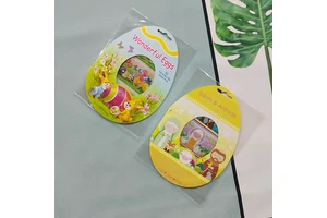 Colorful Printed Custom Logo Easter Egg Shrink Wrappers Plastic Film Package Heat Shrink Sleeve Decoration