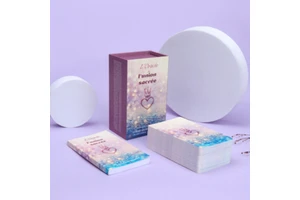 Custom Printed Your Own Mini Pink Tiny Affirmation Tarot Oracle Cards Rainbow Decks Tarot Cards With Box