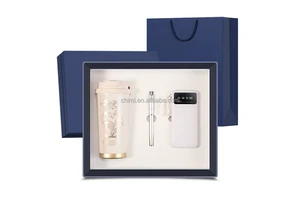 2025 Novelty Customized Logo Teacher Appreciation Mother's Day Luxury Gift Mug+Pen+Power Bank Corporate Birthday Women Gift Set