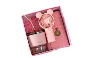 2024 Gift Set Wedding Valentine's Day Graduation Father's Day Includes Fan Umbrella Cup Towel Automotive Education